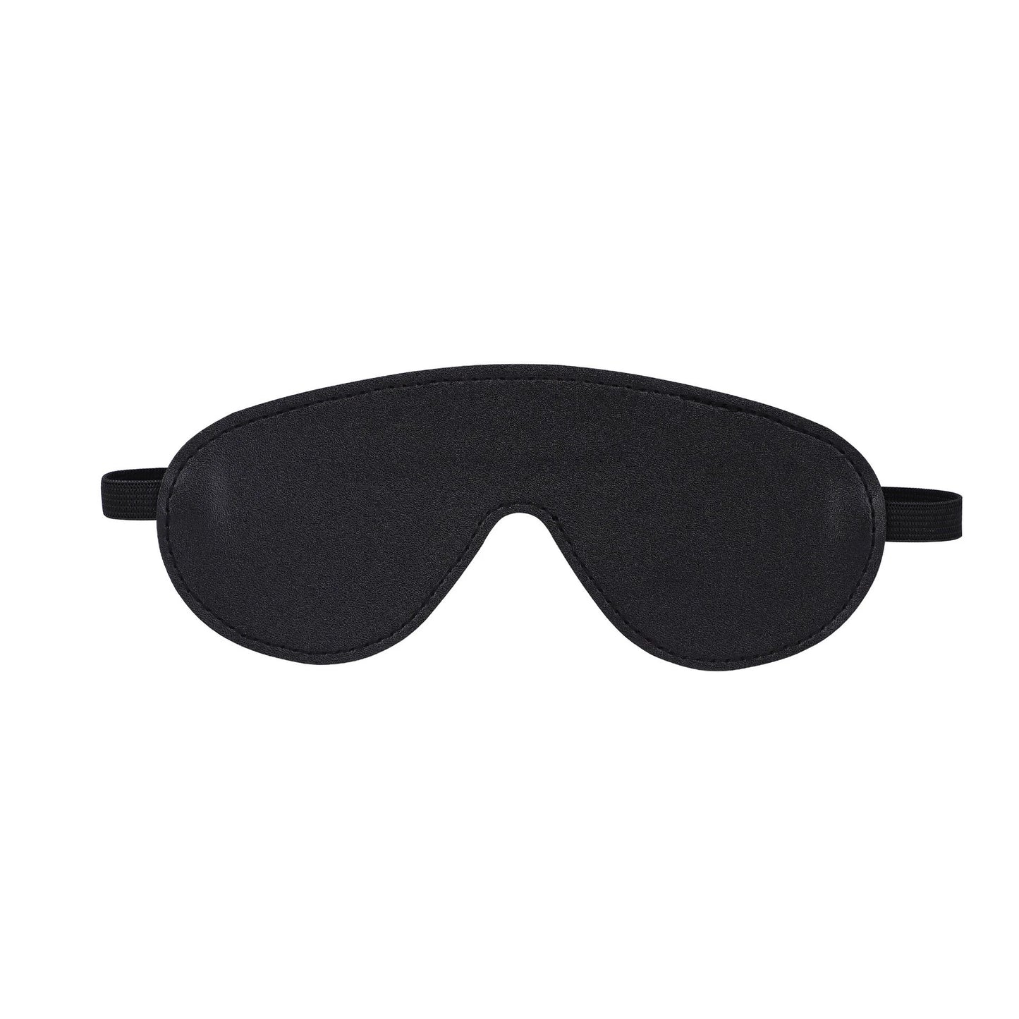 Blindfold Echo –– Black PU Eye Mask