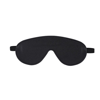 Blindfold Echo –– Black PU Eye Mask