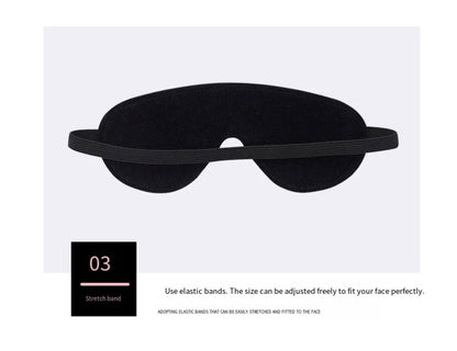 Blindfold Echo –– Black PU Eye Mask