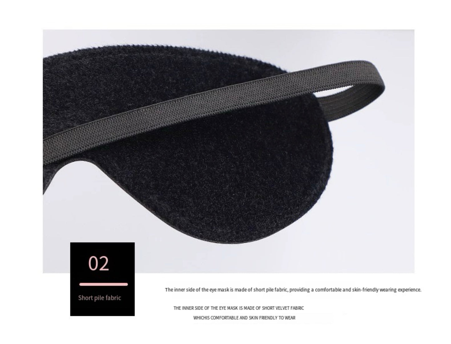 Blindfold Echo –– Black PU Eye Mask
