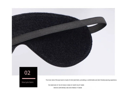 Blindfold Echo –– Black PU Eye Mask